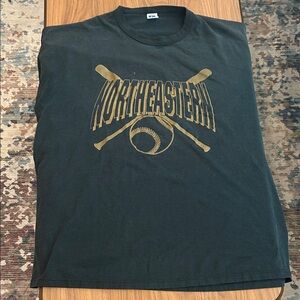 Vintage Northeastern Black Baseball T-Shirt